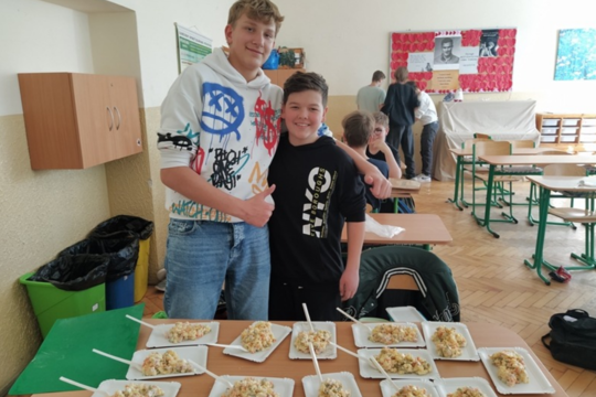Príprava jedál na hodine techniky 1