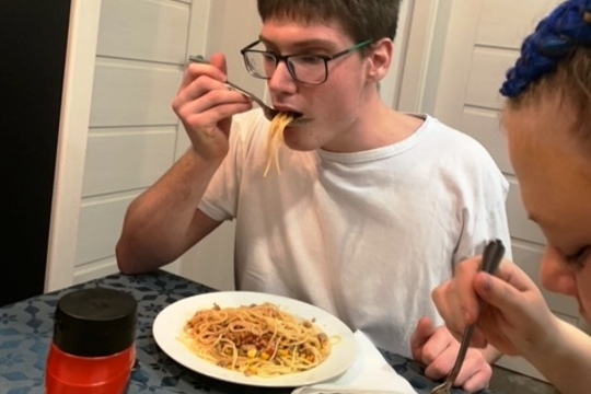Špagety s mäsom 1