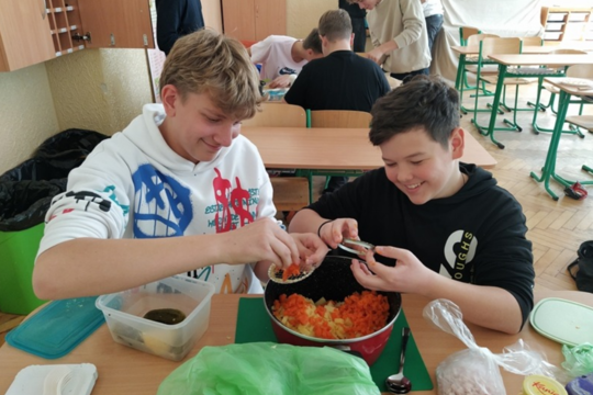 Príprava jedál na hodine techniky 1